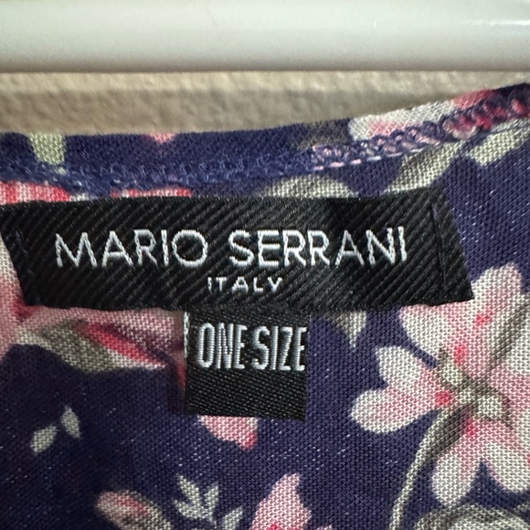 Mario Serrani Navy Floral Kimono - Picture 2 of 2
